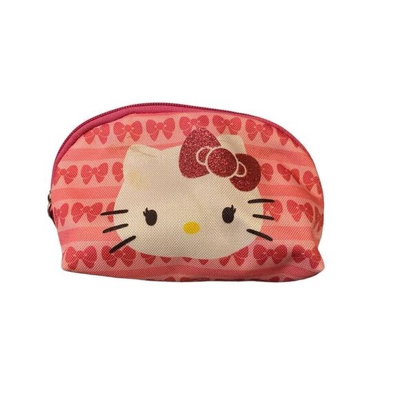 Hello Kitty Pencil Case Pouch Makeup Bag Cosmetics Kawaii - Picture 1 of 10